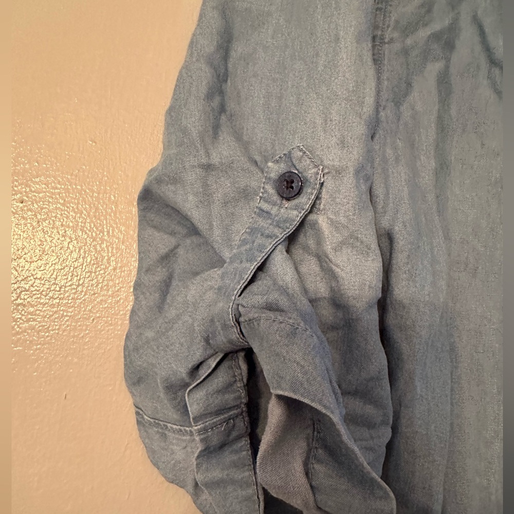 Tommy Hilfiger high/low Jean chambray shirtdress or swimsuit cover-up - Picture 8 of 9